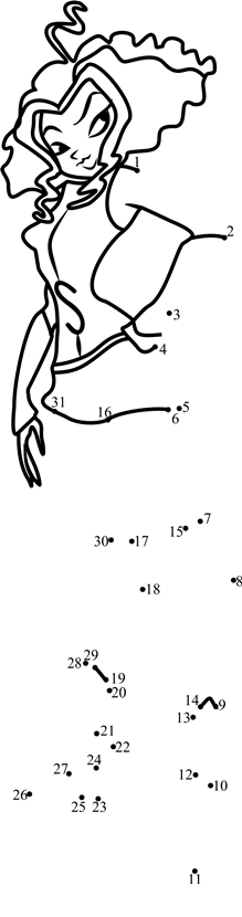 Stormy-Winx-Club-Dot-To-Dot dot to dot worksheets