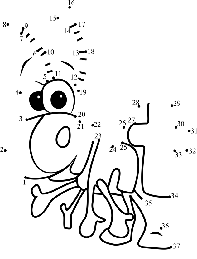 Ant-From-Wordworld-Dot-To-Dot dot to dot worksheets