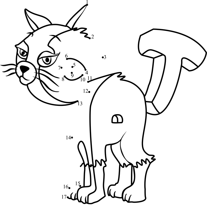 Cat-From-Wordworld-Dot-To-Dot dot to dot worksheets