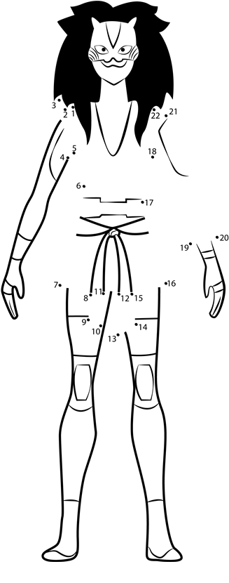 Cheshire-From-Young-Justice-Dot-To-Dot printable dot to dot worksheet