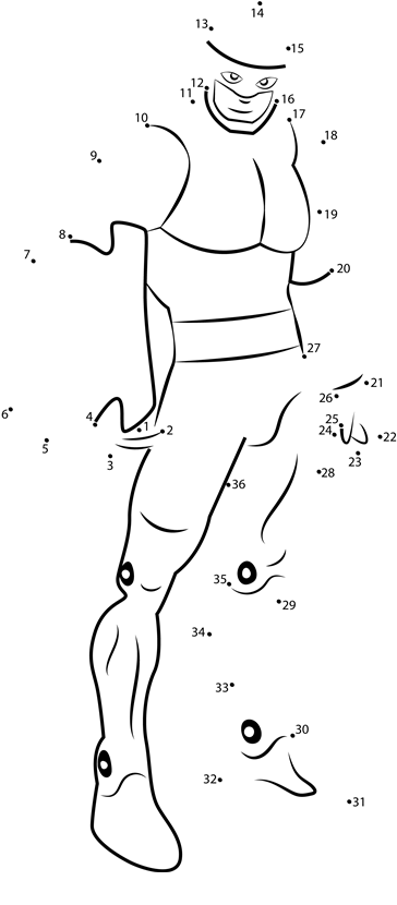 Guardian-From-Young-Justice-Dot-To-Dot printable dot to dot worksheet