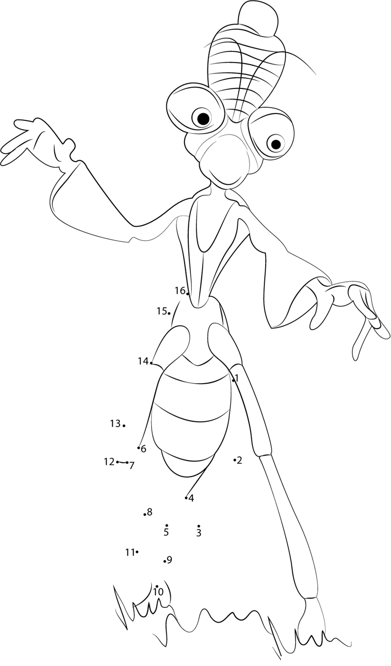 Manny-Dot-To-Dot dot to dot worksheet