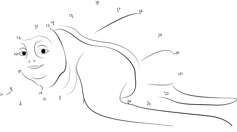 Big-Turtle-Dot-To-Dot dot to dot worksheet