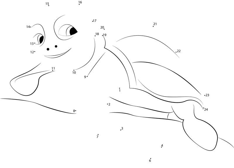 Hatchlings-Dot-To-Dot printable dot to dot worksheet