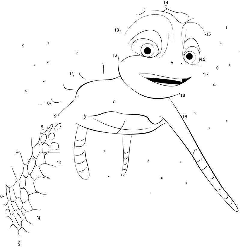 Sammy-A-Turtles-Tale-In-Water-Dot-To-Dot printable dot to dot worksheet