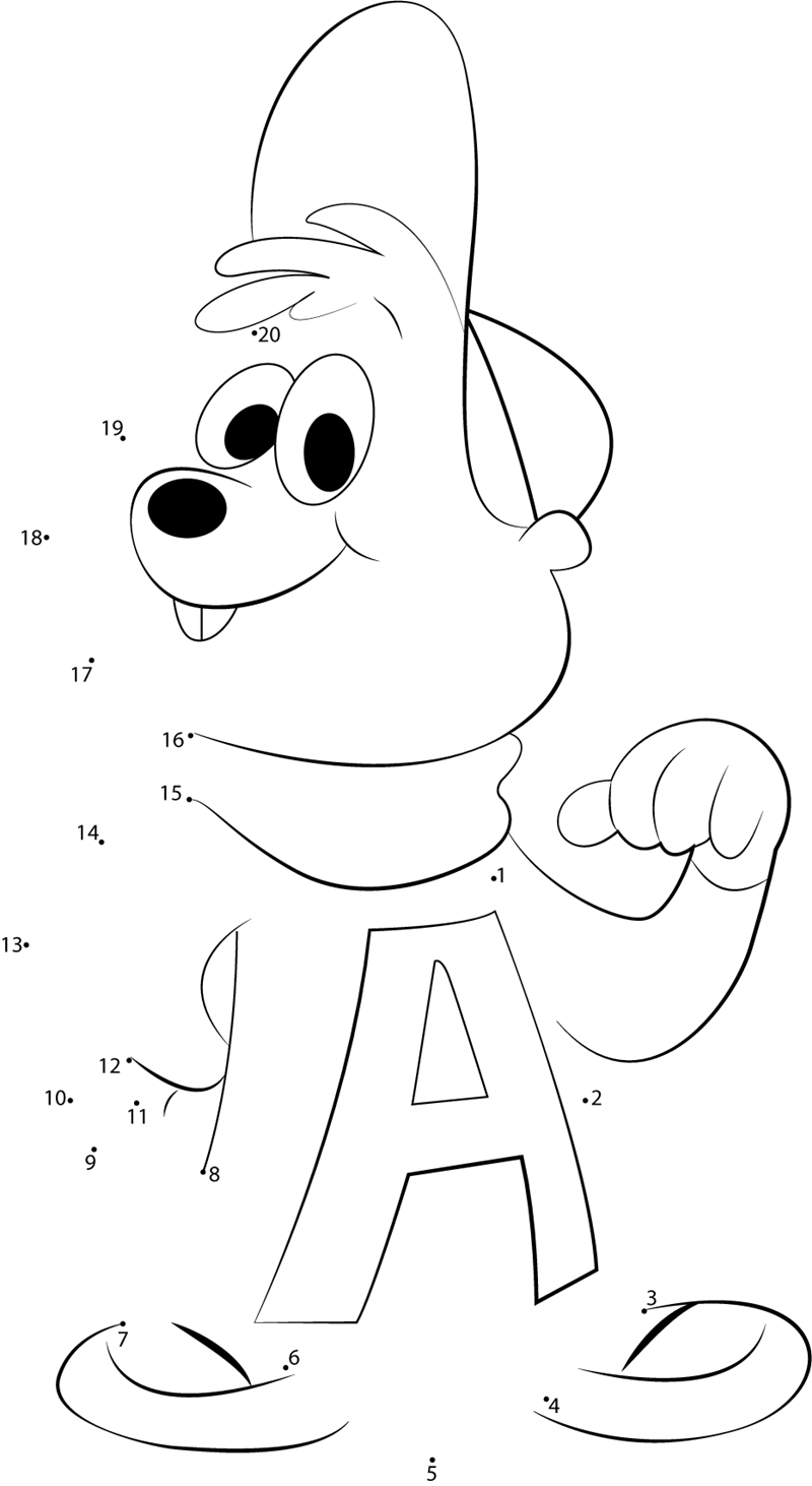 I-M-The-Best-Alvin-Dot-To-Dot printable dot to dot worksheet