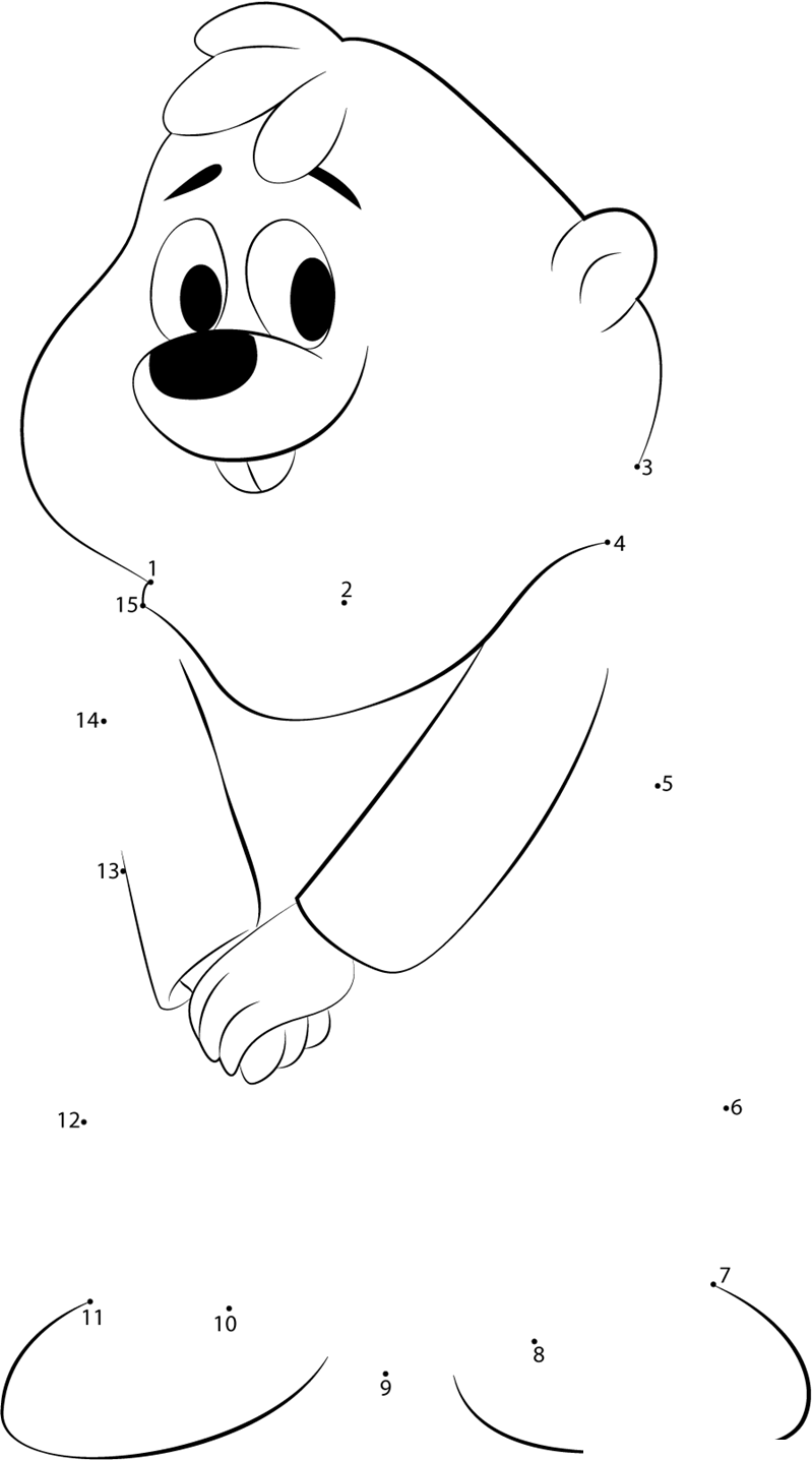 Stand-Chipmunk-Dot-To-Dot printable dot to dot worksheet