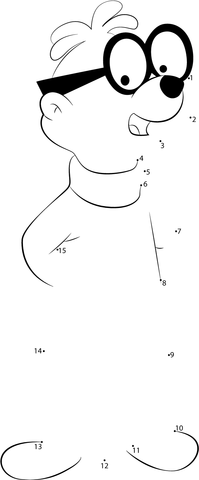 Theodore-Chipmunk-1-Dot-To-Dot printable dot to dot worksheet