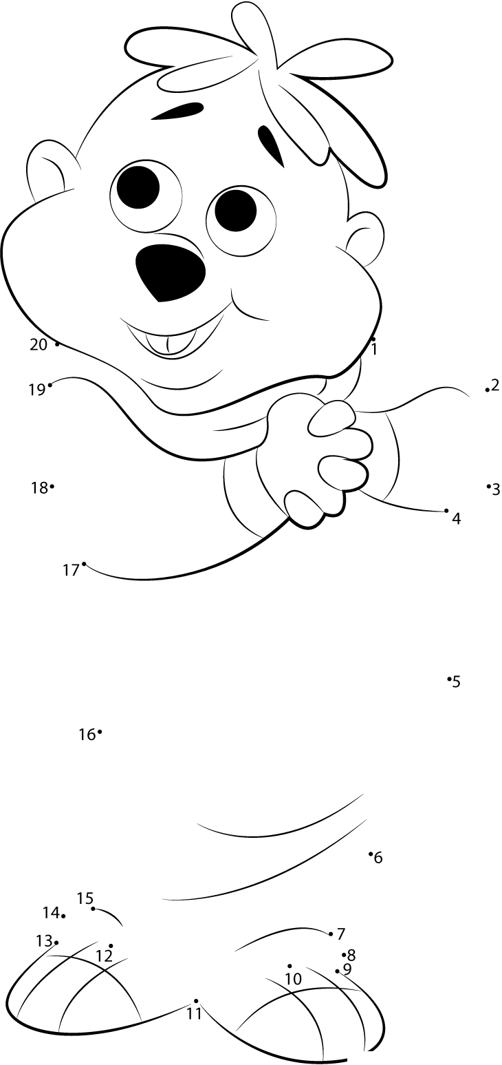 Young-Cartone-Dot-To-Dot printable dot to dot worksheet