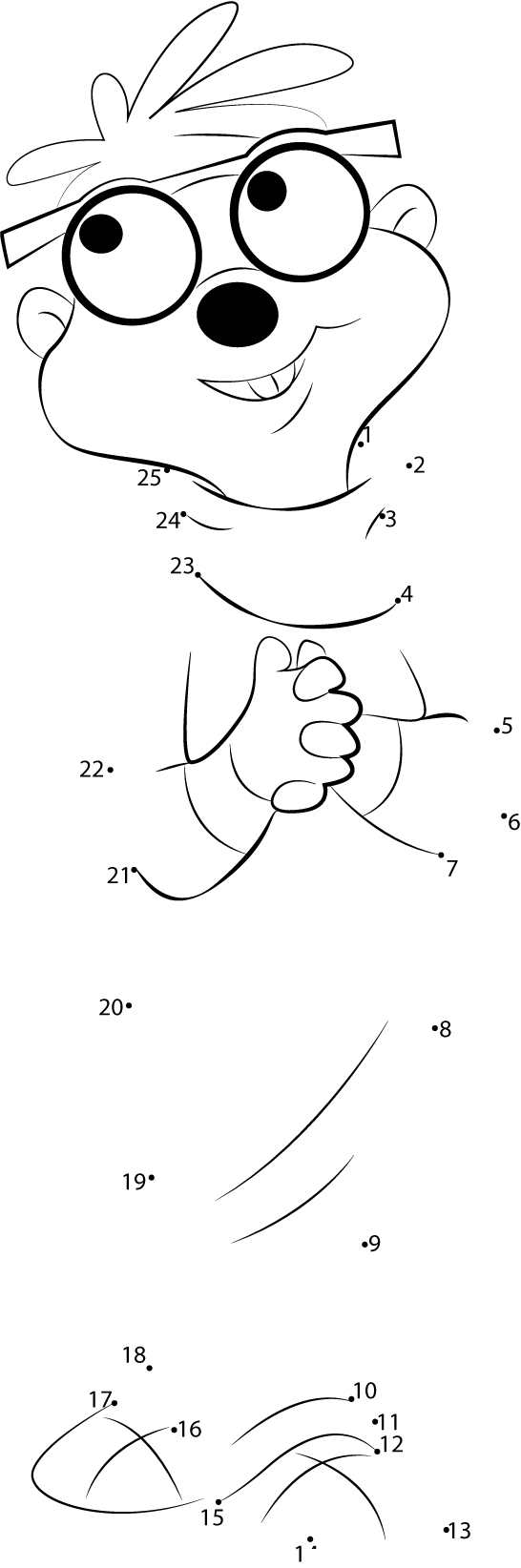 Young-Simon-Dot-To-Dot printable dot to dot worksheet