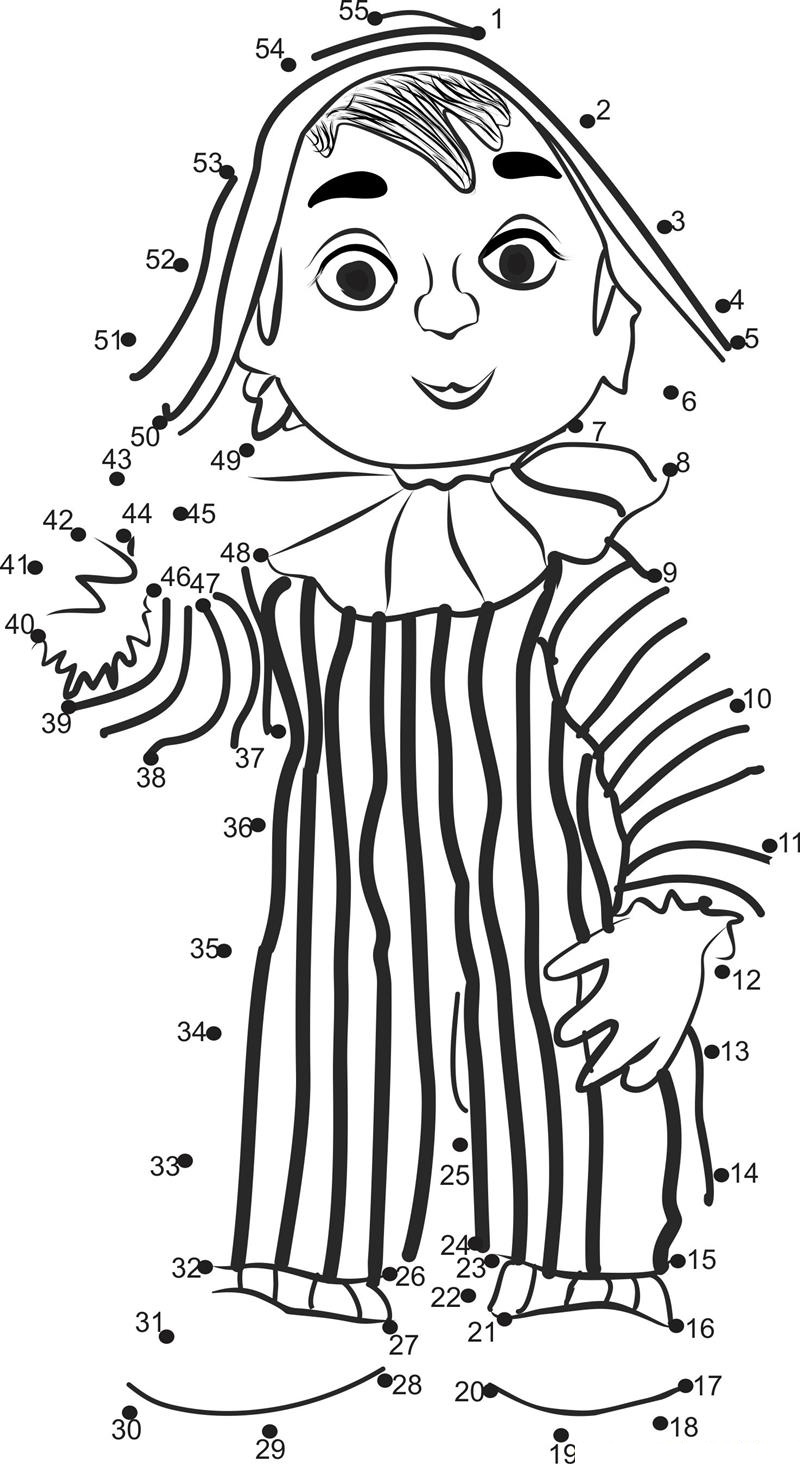 Andy printable dot to dot worksheet