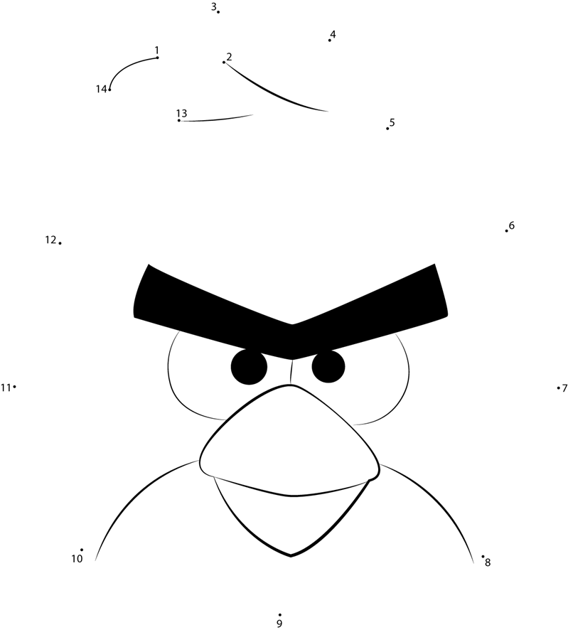 Red-Angry-Birds-Dot-To-Dot printable dot to dot worksheet