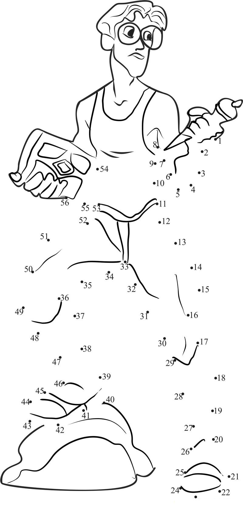 Atlantis printable dot to dot worksheet