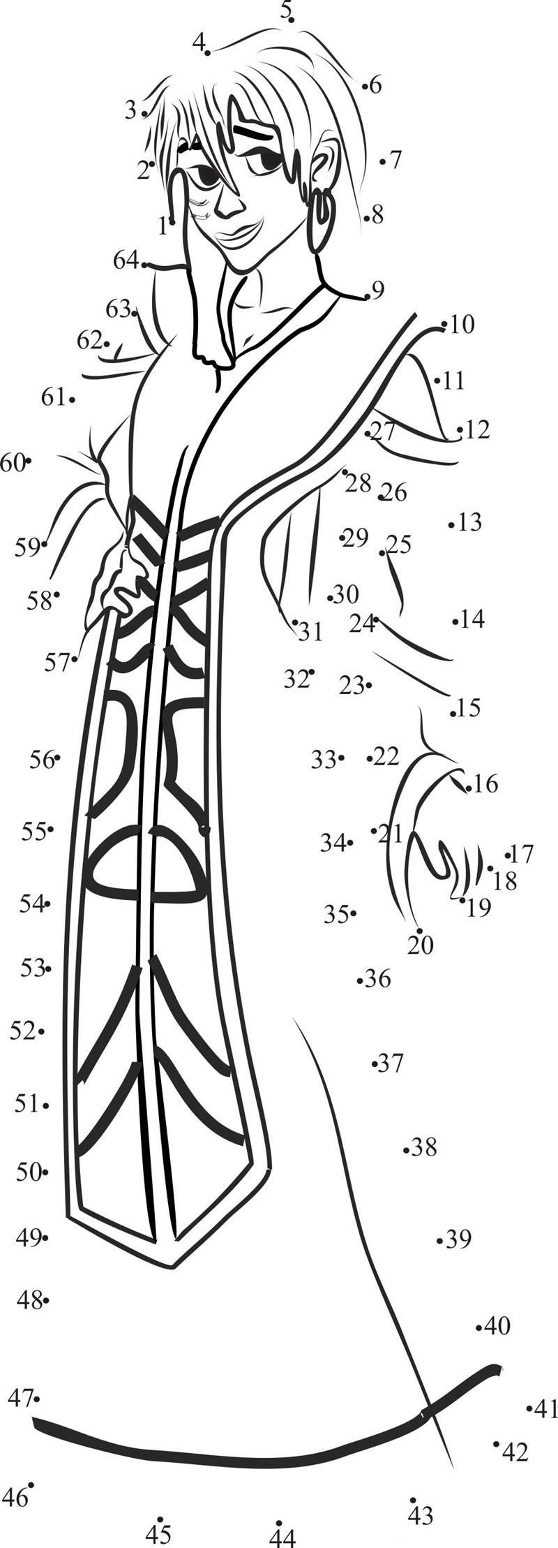 Atlantis Lover printable dot to dot worksheet