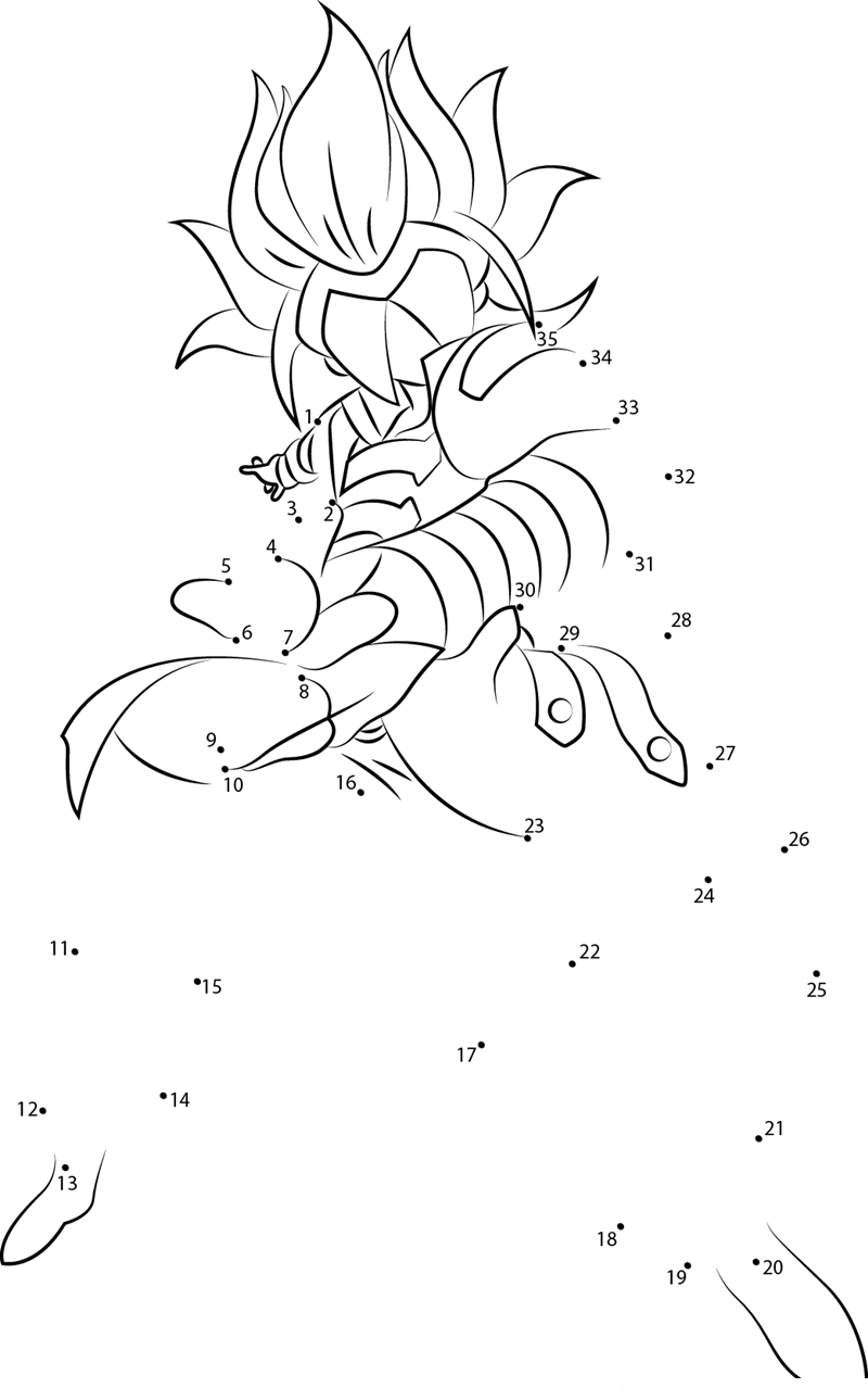 Bakugan Battle printable dot to dot worksheet