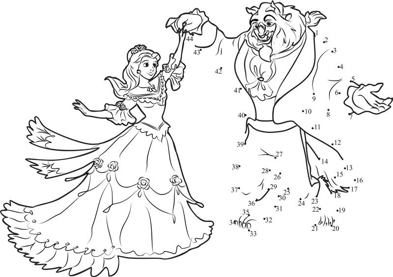 Beautiful Fairy With The King printable dot to dot worksheet