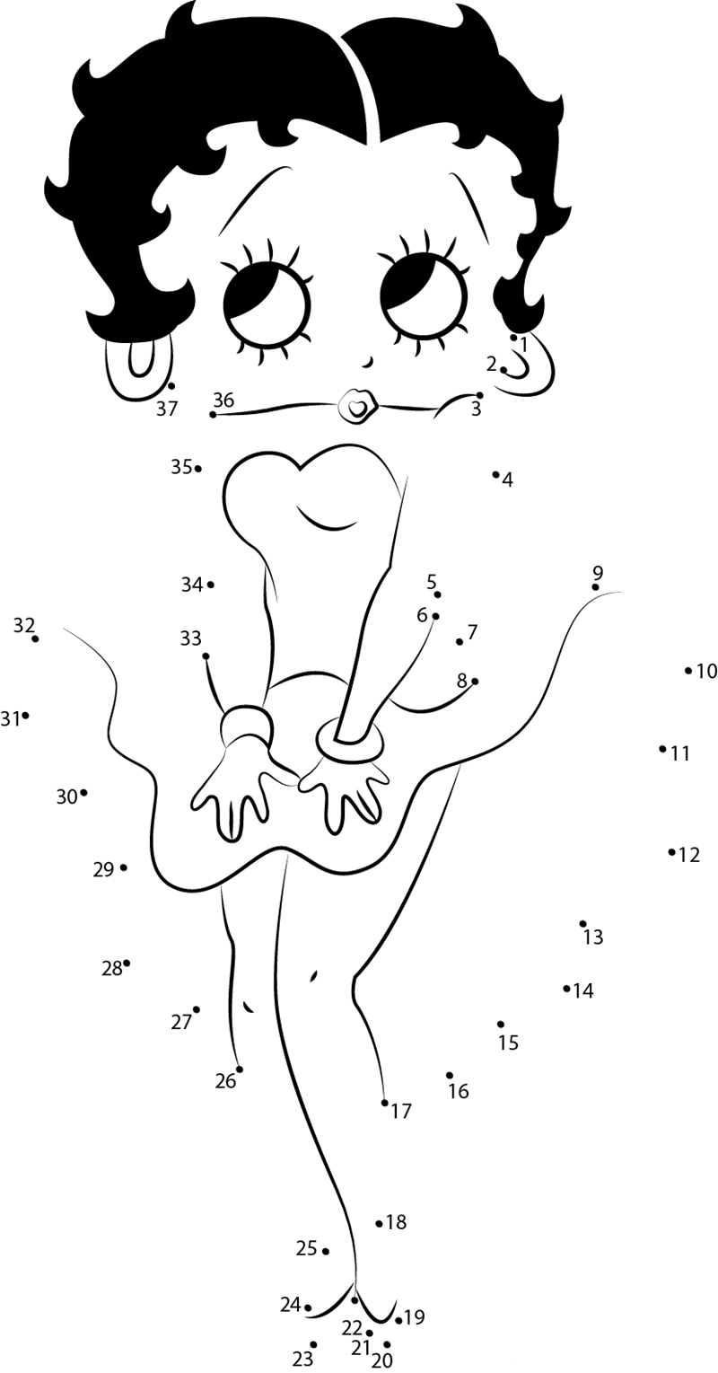 Look At Me printable dot to dot worksheet