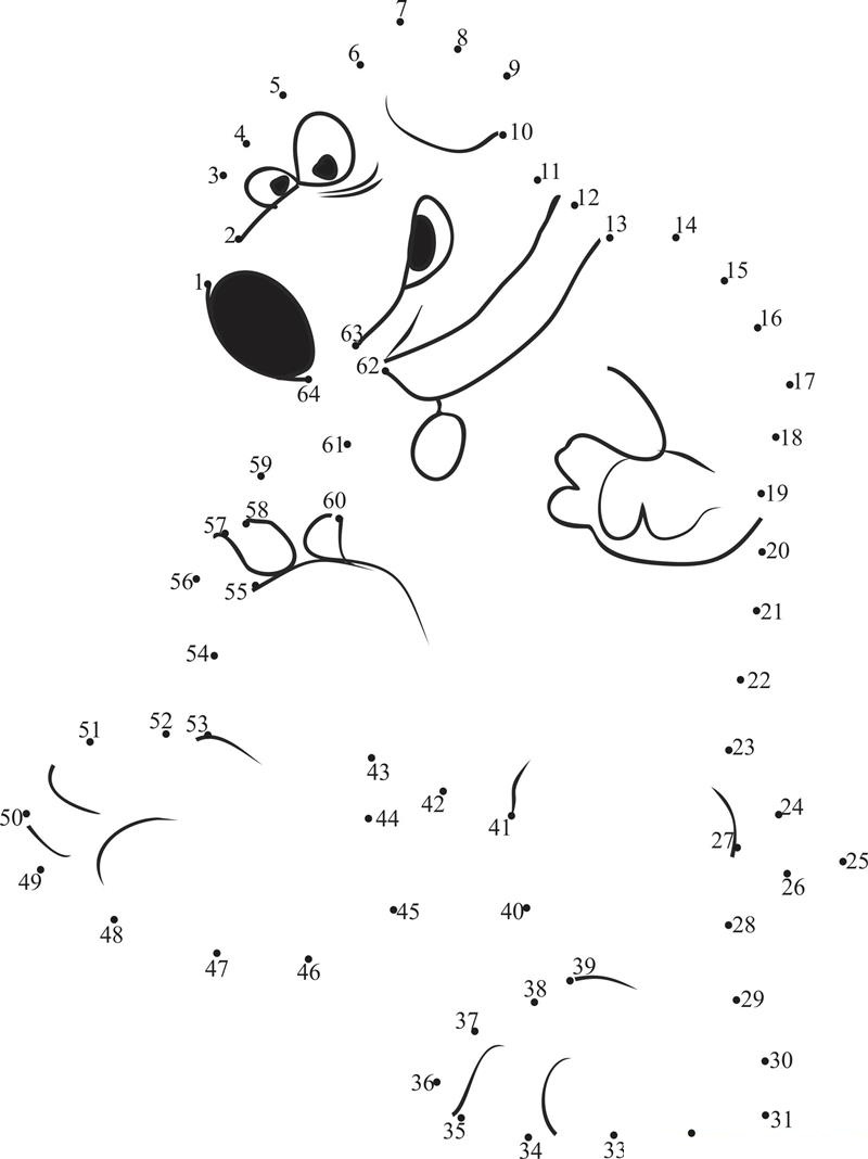 Brian Griffin Anger printable dot to dot worksheet