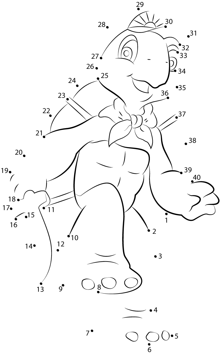 Happy Franklin printable dot to dot worksheet