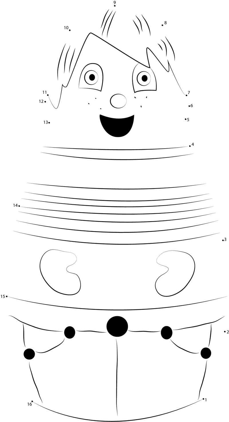 Eubie printable dot to dot worksheet