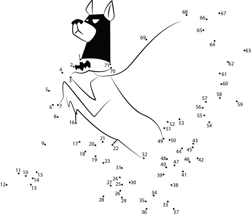 Krypto Fly Off printable dot to dot worksheet