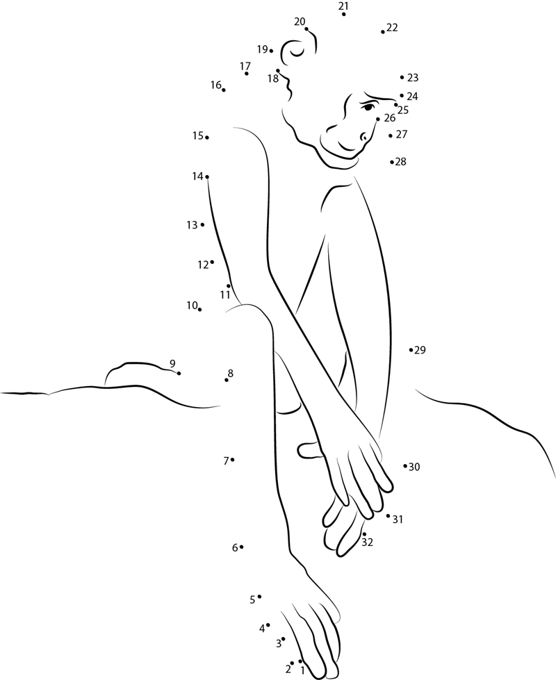 Sad Monkey dot to dot worksheets