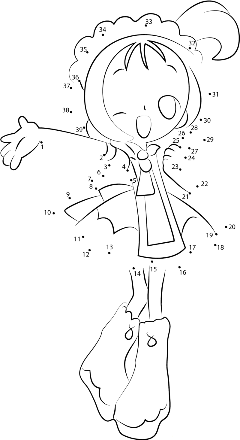 Magical Doremi printable dot to dot worksheet