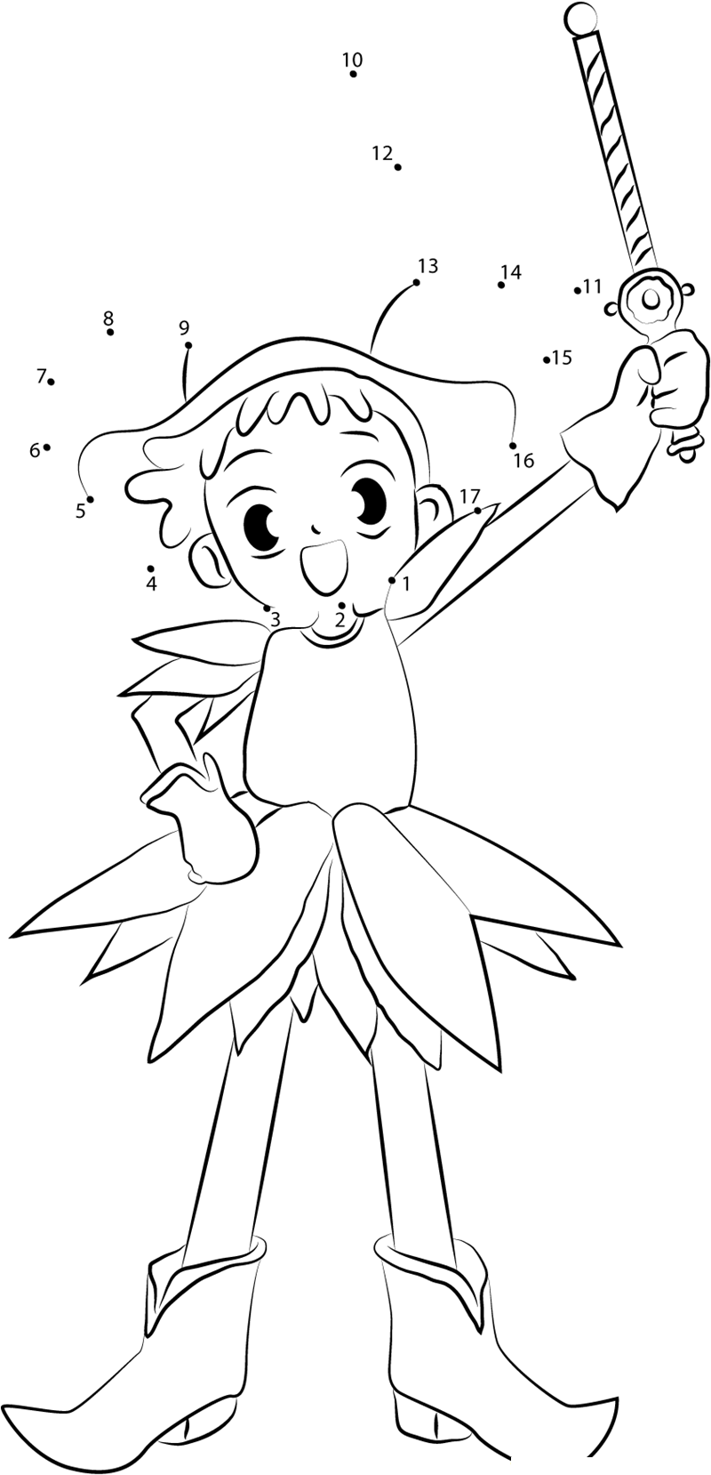 Magical Doremi Ready To Fight dot to dot worksheets