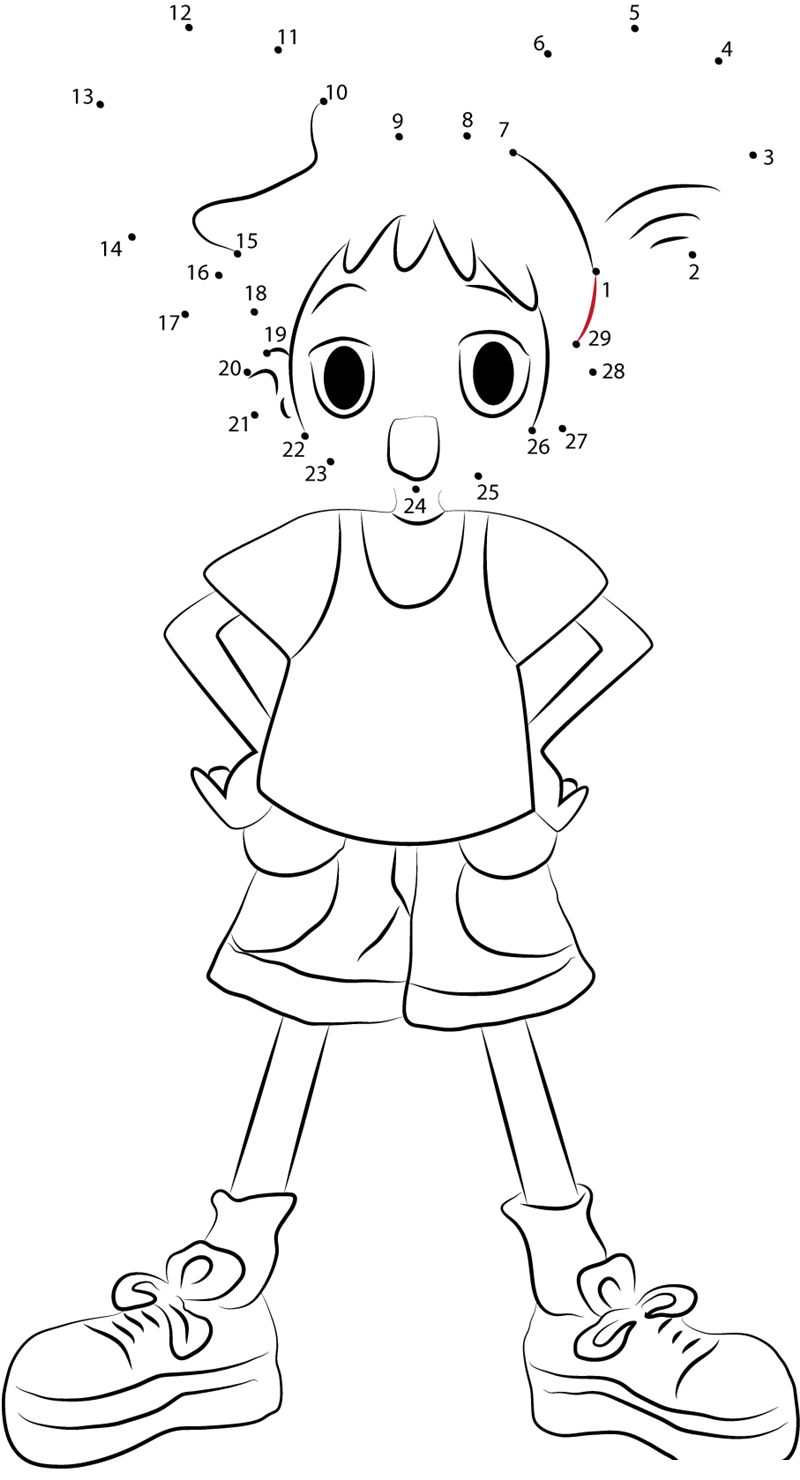 Ojamajo Doremi Pose dot to dot worksheets