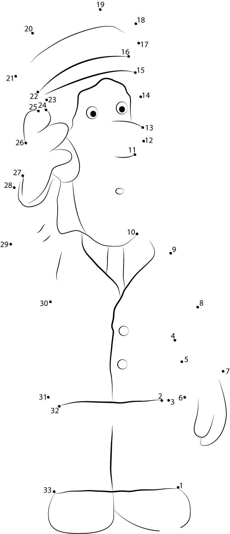 Postman printable dot to dot worksheet