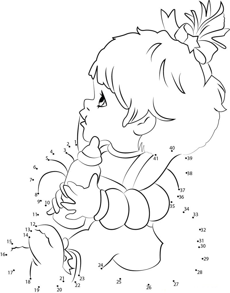 Surprising Rainbow Brite dot to dot worksheets